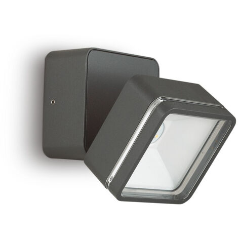Ideal Lux OMEGA Quadratischer Einzelstrahler Anthrazit IP54 4000K