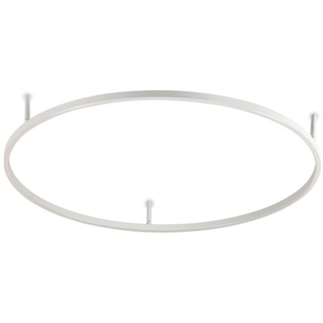 Ideal Lux ORACLE Anneau Led Intégré Semi Plafonnier Blanc 90cm 3000K