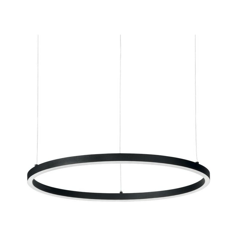Ideal Lux ORACLE - Integrated LED Circle Ceiling Pendant Lamp 1 Light Black 3000K