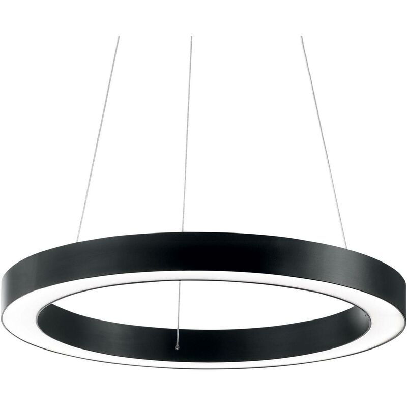 Ideal Lux Lighting - Ideal Lux Oracle - Integrated LED Large Ceiling Pendant Black 3000K