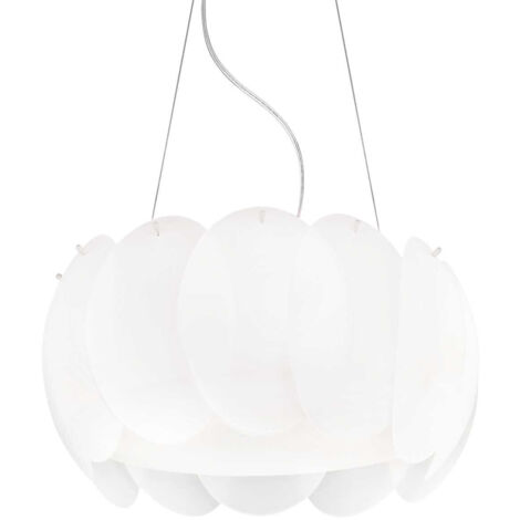 Ideal Lux Ovalino - 5 Light Small Deckenanhänger Weiß, E27