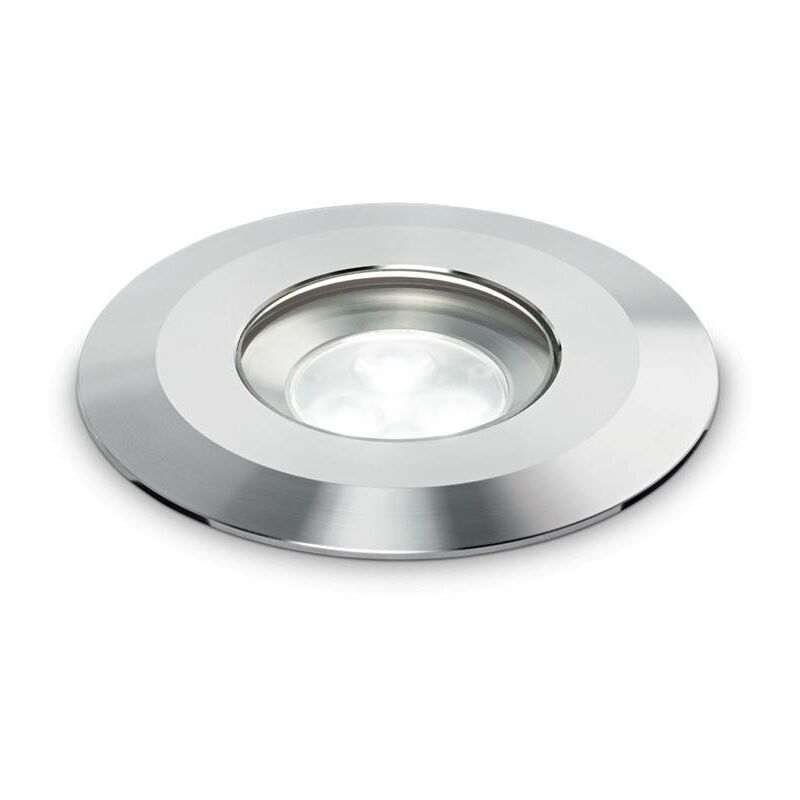 Ideal Lux Lighting - Ideal Lux Park - LED 1 Light Outdoor Recessed Spotlight Steel