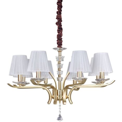 Ideal Lux Pegaso - 8 Light Multi Arm Pendelleuchte Satin Messing