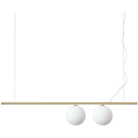 Ideal Lux PERLINE 2 Light Bar Pendel-Deckenleuchte Messing