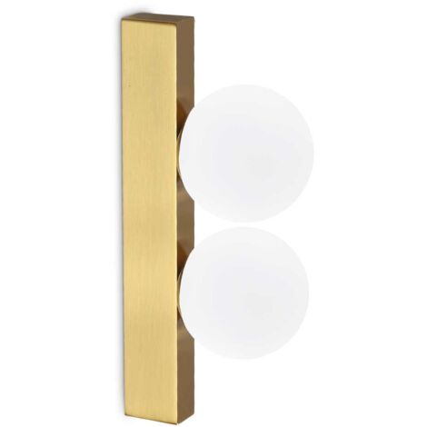Ideal Lux PING PONG 2-flammige Wandleuchte Messing 500Lm 3000K