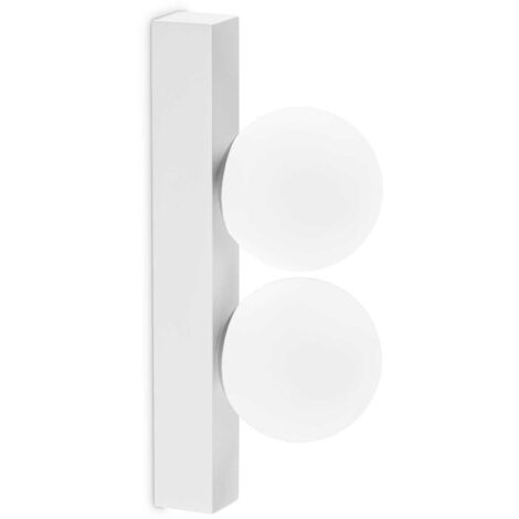 Ideal Lux PING PONG 2-flammige Wandleuchte Weiß 500Lm 3000K
