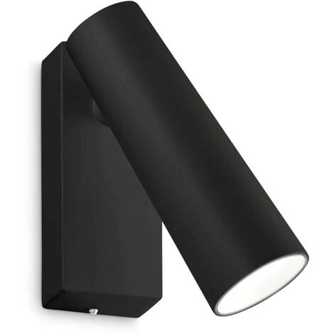 Ideal Lux PIPE Liseuse Murale Ajustable Noir 3000K