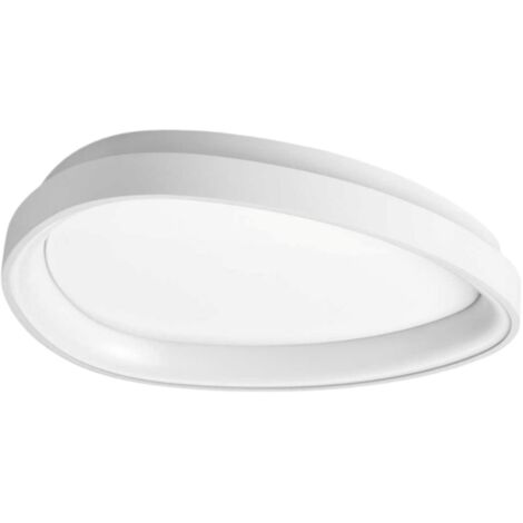 Ideal Lux Plafoniera moderna Gemini 1 luce LED integrato bianca metallo