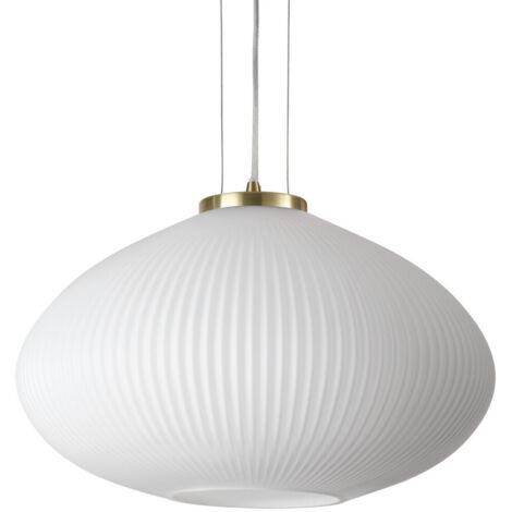 Ideal Lux PLISSE Globe Dome Pendelleuchte Messing 45cm
