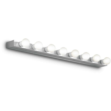 Ideal Lux Prive' - 8 Light Indoor Large Over Mirror Wall Light Chrome, E14