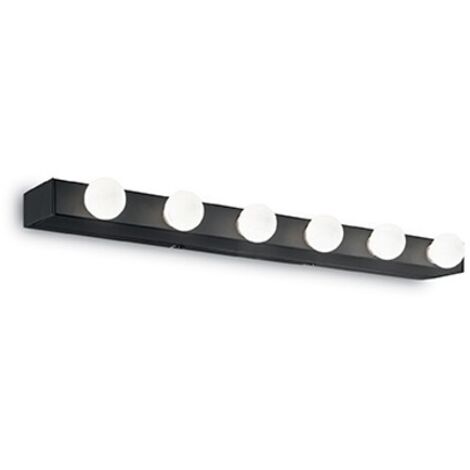 Ideal Lux – Applique de salle de bain E14 – Corps métal léger – Dimensions 605 x 40 x 80 mm – IP20 – Compatible avec lampes jusqu'à 6 x 40W