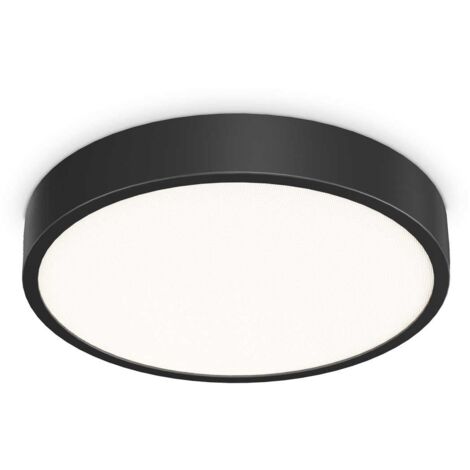 Ideal Lux RAY Integrierte LED-Halbbündigleuchte, Schwarz, 6850 lm, 3000–4000 K, IP44