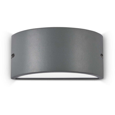 Ideal Lux Rex-2 - Applique Murale Extérieure Up Down 1 Lumière Anthracite IP44, E27