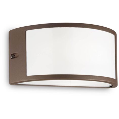 Ideal Lux Rex - Applique Murale Extérieure 1 Lumière Café IP44