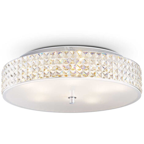 Ideal Lux Roma - 9 Light Large Flush Deckenleuchte Chrom, G9