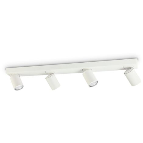 Ideal Lux RUDY - Lampe de Plafond Intérieur 4 Lumières Blanc, GU10