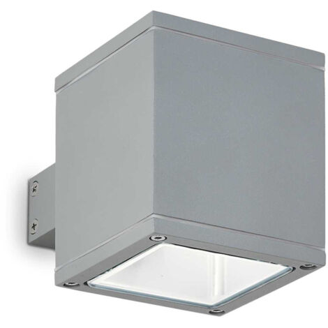 Ideal Lux Snif - 1 Lumière Murale Extérieure Up Down Gris Clair, Putty IP44, G9