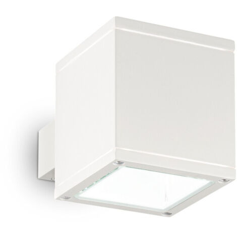 Ideal Lux Snif  - Applique murale d'extérieur à 1 lumière blanche, mastic IP44, G9