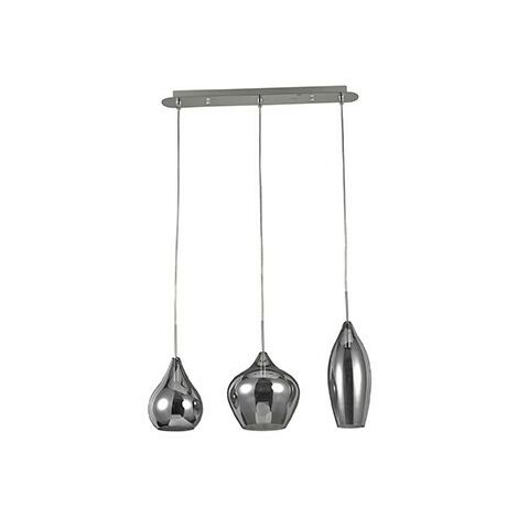 Ideal Lux Soft - 3 Licht hängende Decke Pendelleuchte Hellgrau, E14