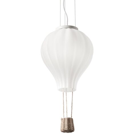 Ideal lux sospensione dream big sp1 42w attacco e27 in vetro colore bianco 179858