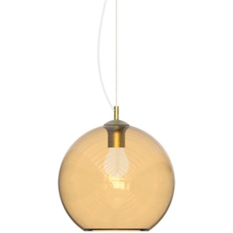 Ideal Lux Sospensione Moderna NEMO 1 luce E27 Ambra Metallo Vetro