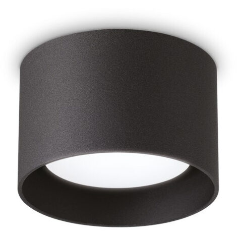 Ideal Lux SPIKE Rundes Aufbau-Downlight Schwarz