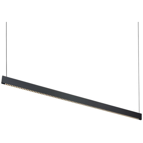 Ideal Lux STEEL Plafonnier LED suspendu large noir 3000K