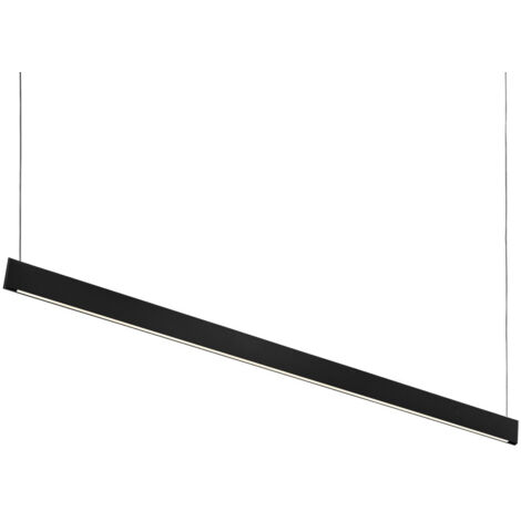 Ideal Lux STEEL Plafonnier suspendu à barre à LED Accent Noir 3000K