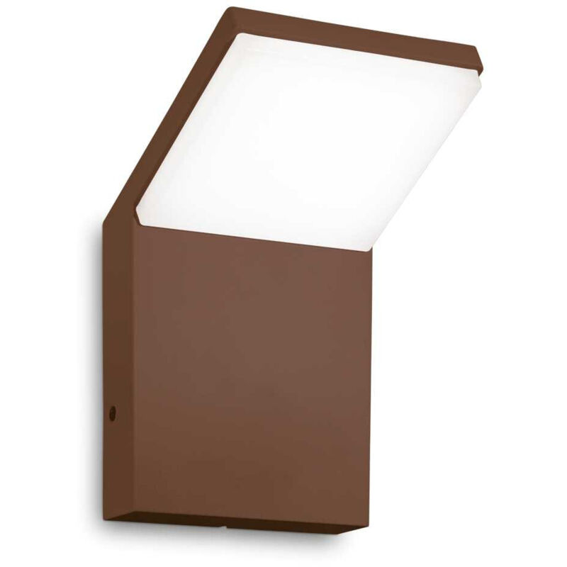 Ideal Lux Anthrazit - Style Integrierte Moderne Led-Außenwandleuchte Kaffee 1050Lm 3000K Ip54