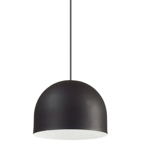 Ideal Lux Tall - Plafonnier à 1 ampoule en forme de dôme noir