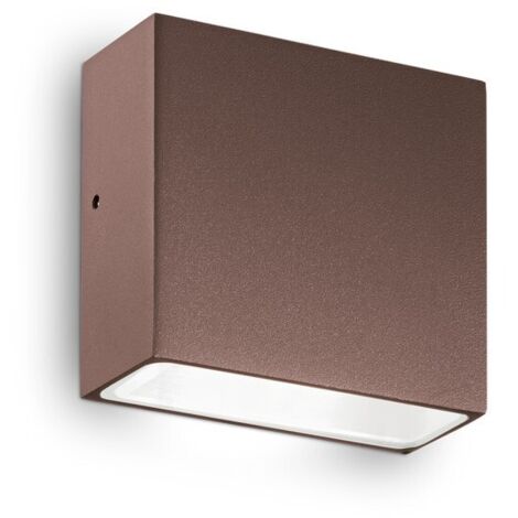 Ideal Lux TETRIS-1 - Downlight mural extérieur 1 lumière café IP44, G9