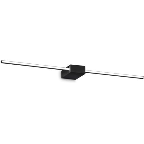 Ideal Lux THEO Integrierte LED-Wandleuchte mit 2 Lichtern, Schwarz, 900 lm, 3000 K