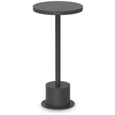 Ideal Lux TOFFEE Breite 25cm LED tragbare Außenlampe Schwarz 3000K IP65