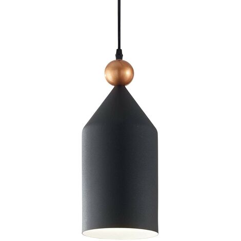 Ideal Lux Triade - 1 Light Dome Deckenpendelleuchte Schwarz