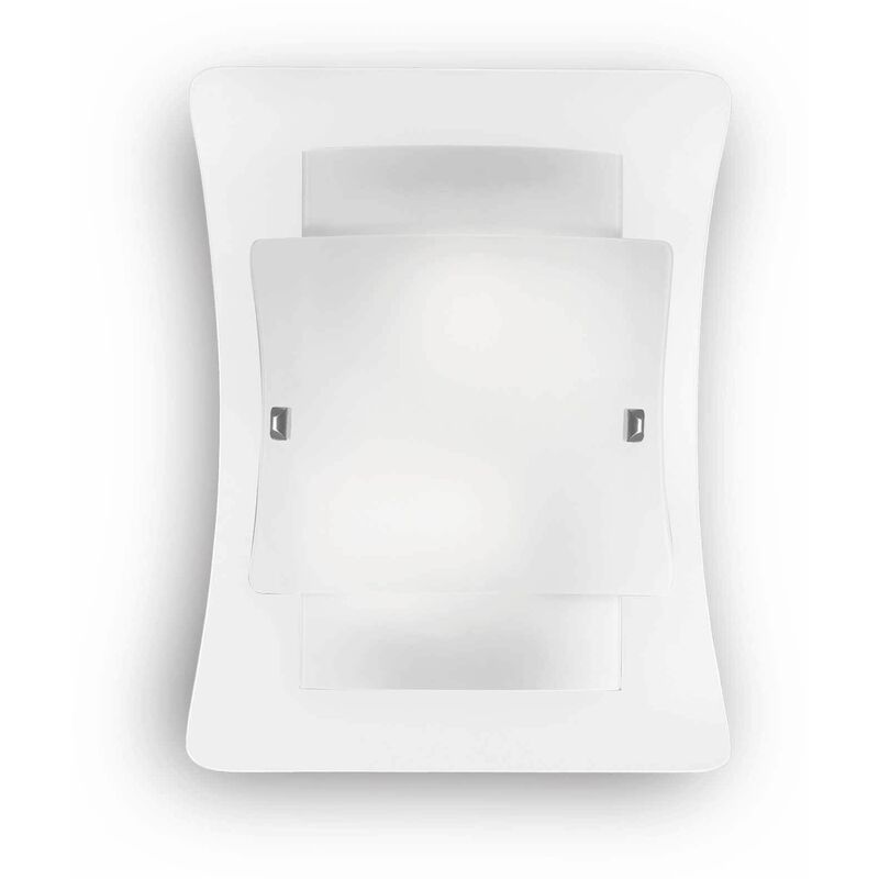 01-ideal Lux - White wall lamp TRIPLO 2 bulbs