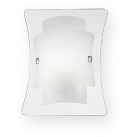 Ideal Lux Triplo - Grande applique murale intérieure à 2 ampoules en verre, E27