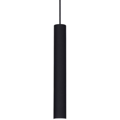 Ideal Lux Tube - LED 1 Light Slim Deckenanhänger Schwarz