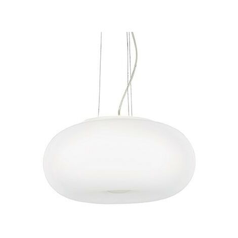 Ideal Lux Ulisse - 3 Light Large Globe Deckenanhänger Weiß, E27