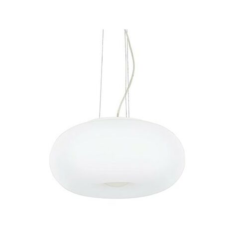 Ideal Lux Ulisse - Plafonnier à 3 ampoules petit globe blanc, E27