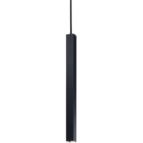 Ideal Lux Ultrathin - LED 1 Light Ultra Slim Deckenanhänger Schwarz