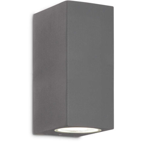 Ideal Lux Up - Applique Murale Extérieure Up Down à 2 Lumières Anthracite IP44, G9