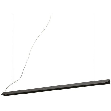 Ideal Lux V-Line Integrated Led Pendant Ceiling Light Black 3000K