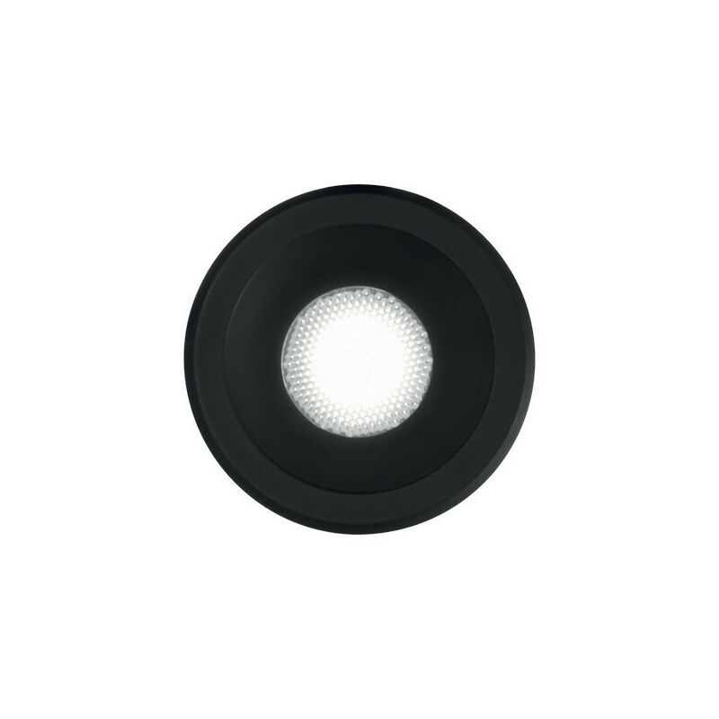 Virus - Integrated led Indoor Recessed Downlight Lamp 1 Light Black 3000K - Ideal Lux