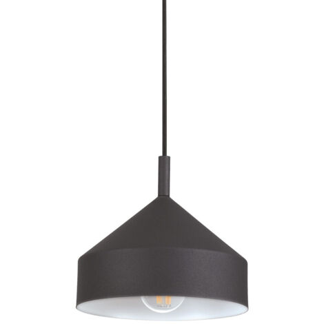 Ideal Lux YURTA Plafonnier Dome Suspension Noir 21cm