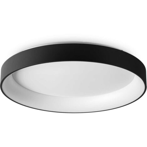 Ideal Lux ZIGGY Semi-Plafonnier LED Intégré Noir 7800Lm 3000K