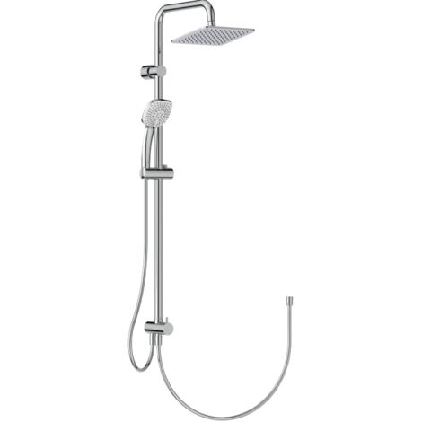 Ideal Standard A5862AA Idealrain Duo Cube colonna doccia, da abbinare a miscelatore monocomando esterno doccia