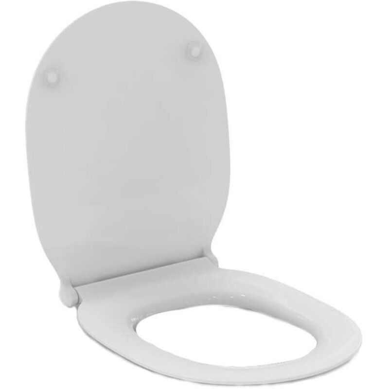 Ideal Standard - Connect Air siège wc E036601 blanc Softclosing, charnières en acier inoxydable, sandwich