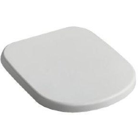 Ideal Standard – Abattant WC blanc raccourci 366 x 390 x 37 – Fixation standard – Pour cuvette suspendue – Installation facile - WC 366 X