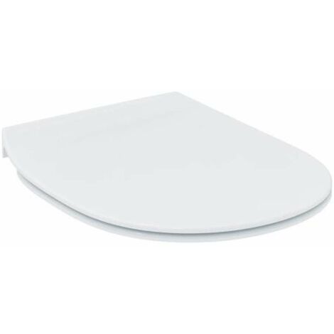 Ideal Standard – Abattant WC ultra plat – Duroplast blanc – Soft-close avec système Take-off – Facile à nettoyer
