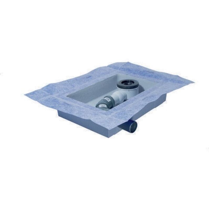 Ablaufbox groß, DN50, 460x320x100mm, rechts oder links verwendbar